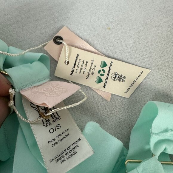 We Are HAH Women's Strung Out Garters Brite Baby Blue Size OS - Picture 3 of 4